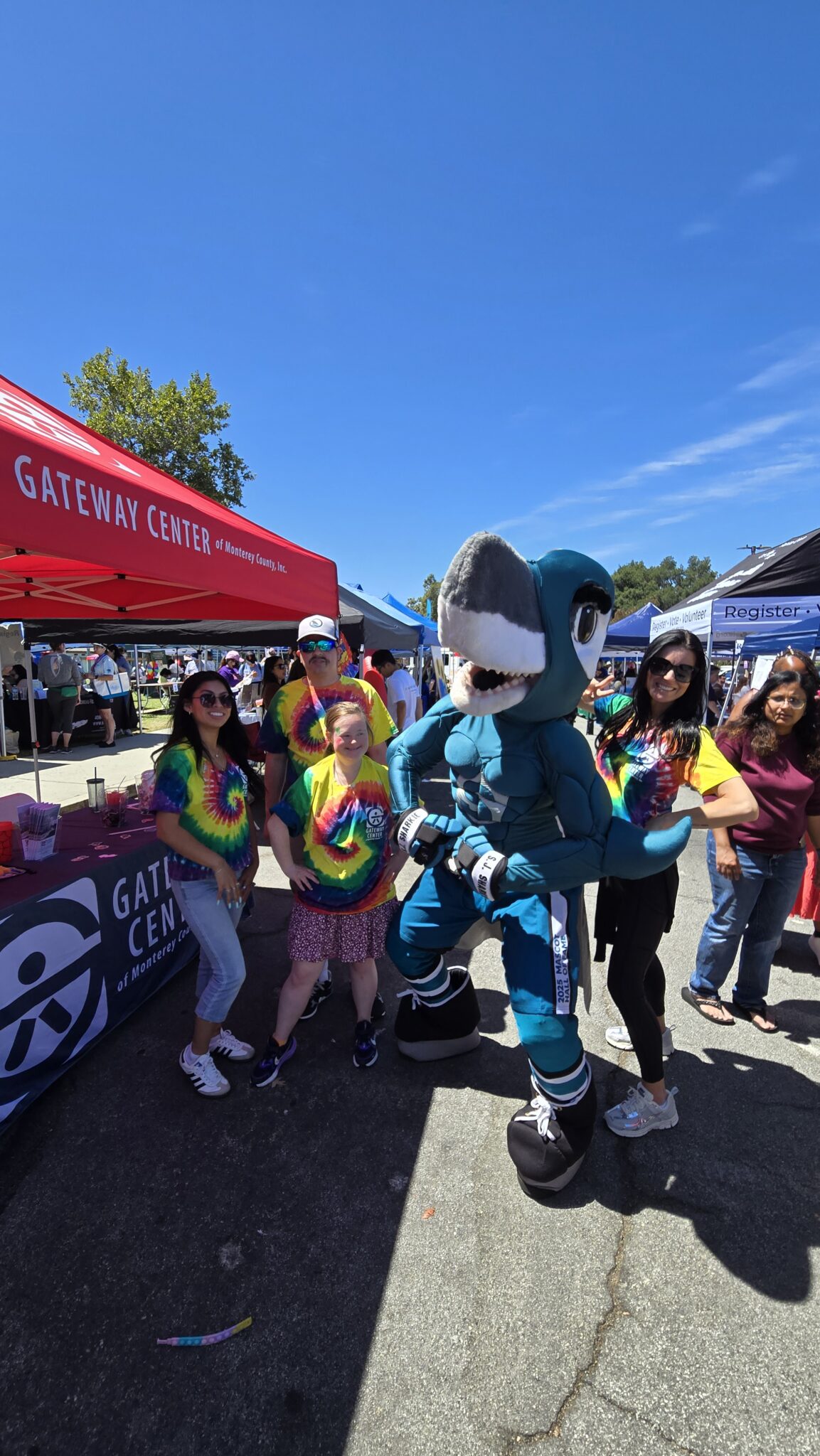 Day Program Participants with San Jose Sharks - Sharky